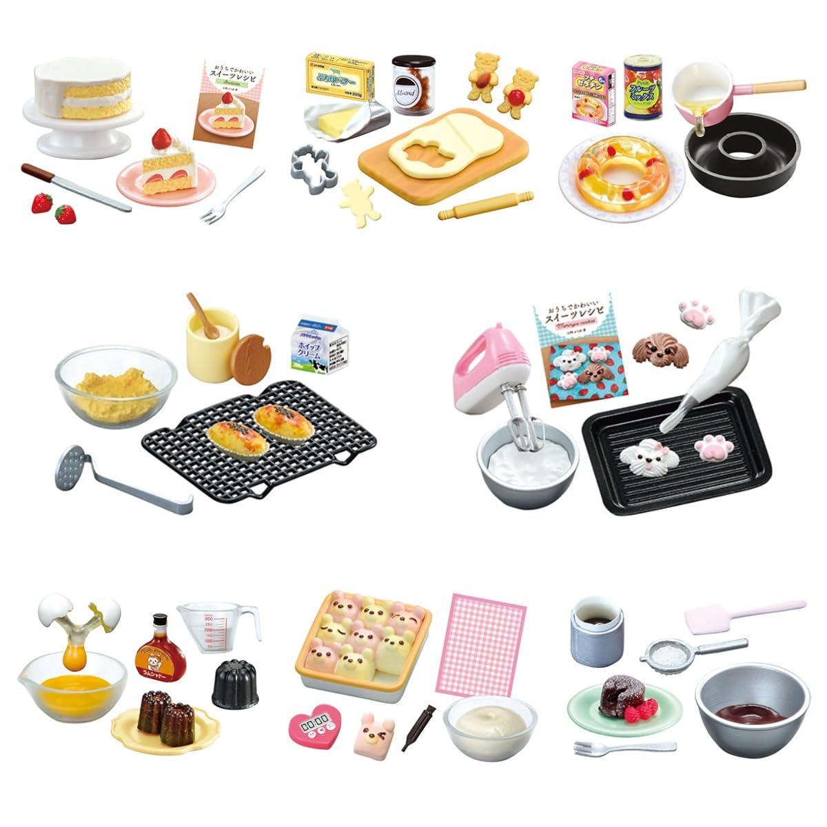 Re-ment-Petit Sample-Sweets Recipes-Trading Figure- 1 of 8 Blind Box