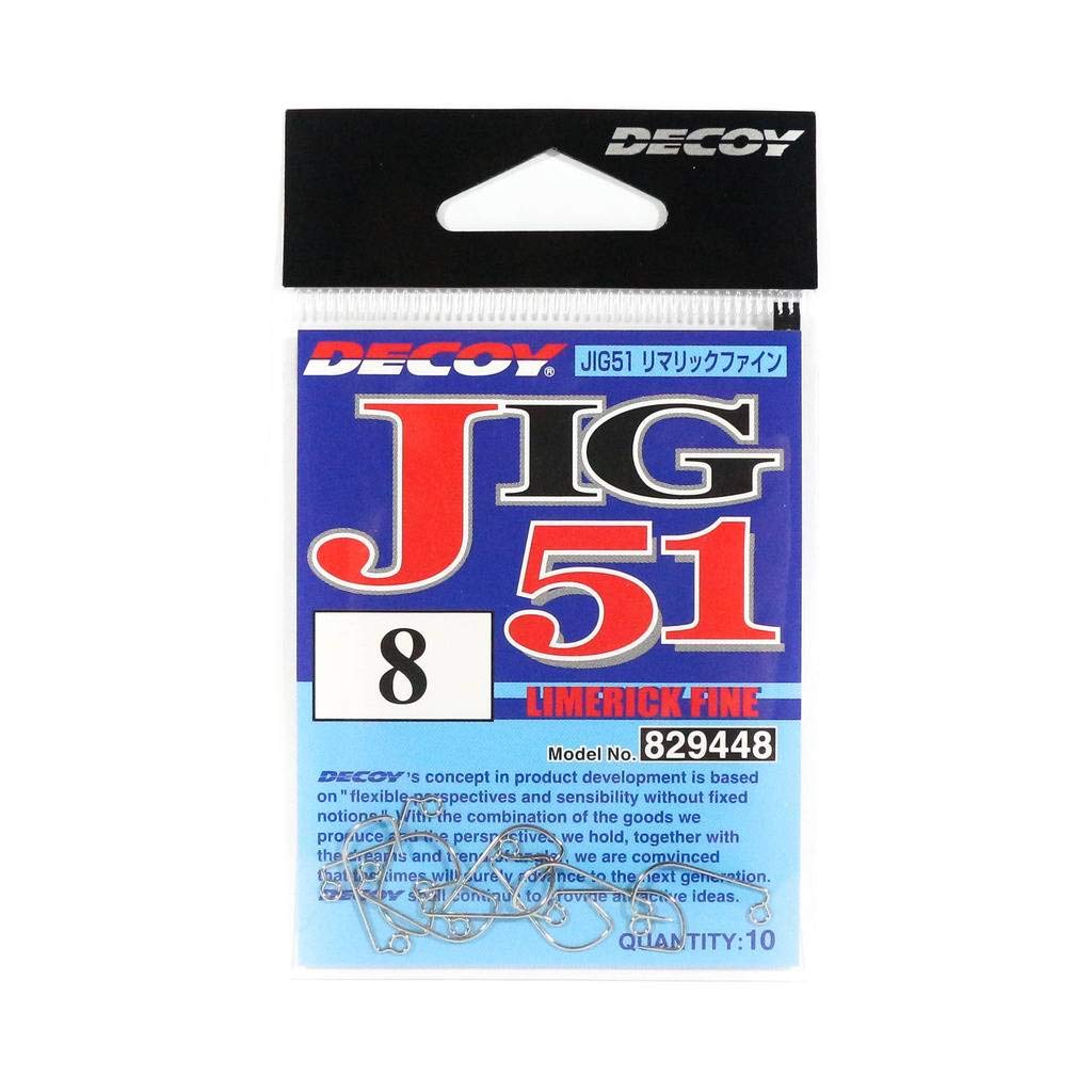 Decoy Jig-51 Limerick Fine Jig Hook Size 8 (9448)