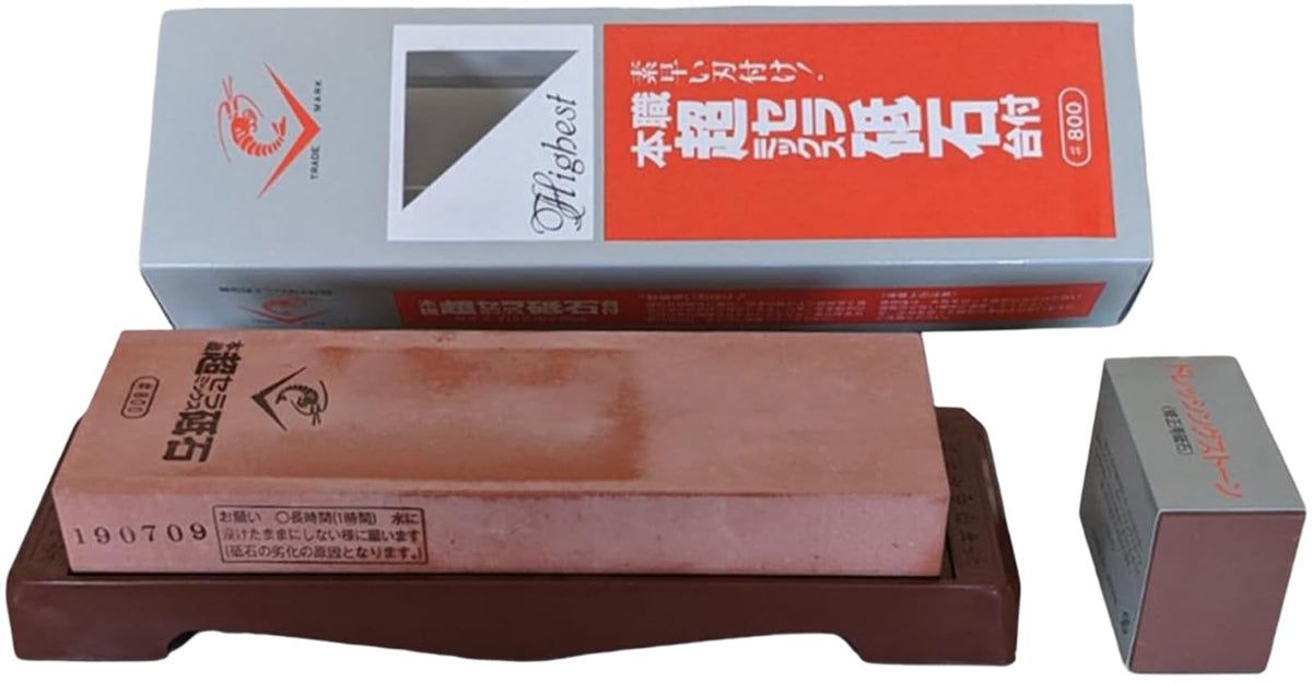 Shrimp Corporation SS-800 Professional Super Ceramic Whetstone with Base #800