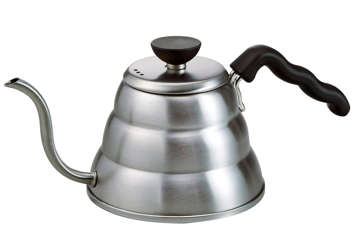 Hario V60 "Buono" Drip Kettle Stovetop Gooseneck Coffee Kettle 1.0L, Stainless Steel,Silver
