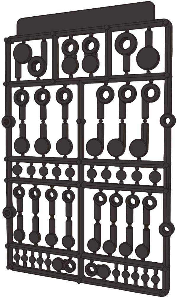 Hobby Base Premium Parts Collection Articulating Disc Joint Dark Gray Plastic Model Parts PPC-T101