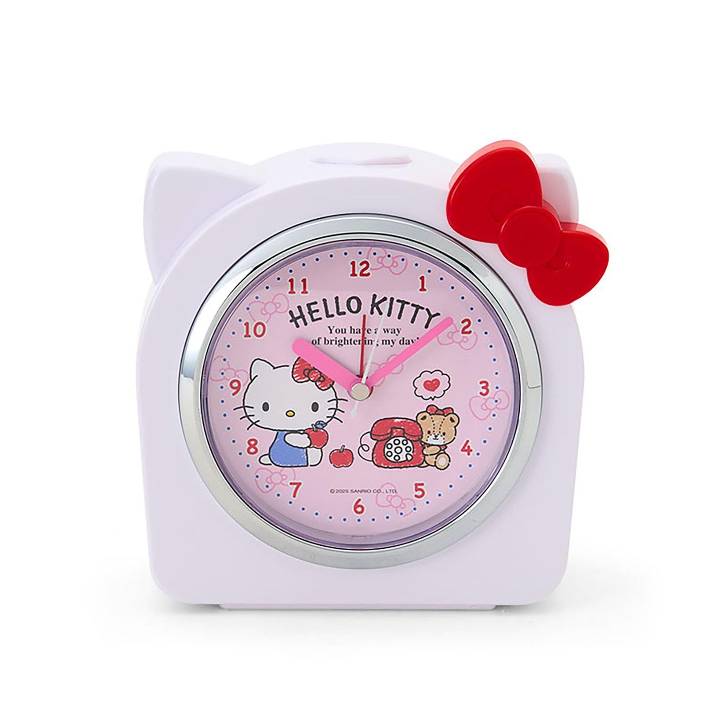 Sanrio 306649 Hello Kitty Alarm Clock, ABS Resin, Light Included