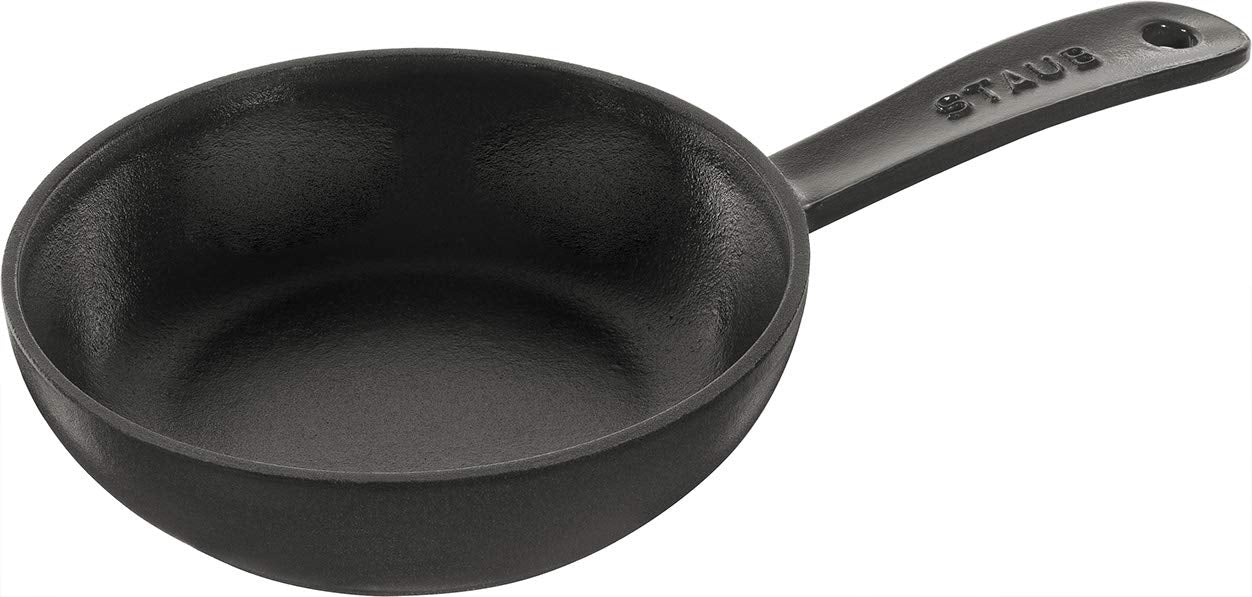 staub Skillet 40501-142 Skillet Black 6.3 inches (16 cm) Frying Pan, Enameled Casting, Iron, Induction Compatible, Japanese Authentic Product