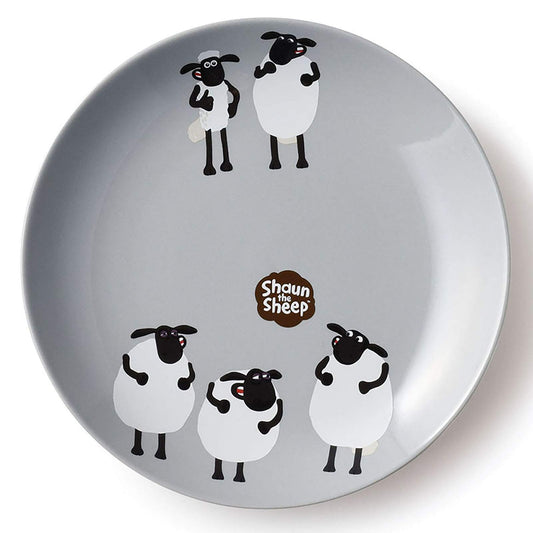 Aito 245016 Shaun the Sheep Plate, Approx. 6.7 inches (17 cm), Shauntalk Mino Ware, Made in Japan
