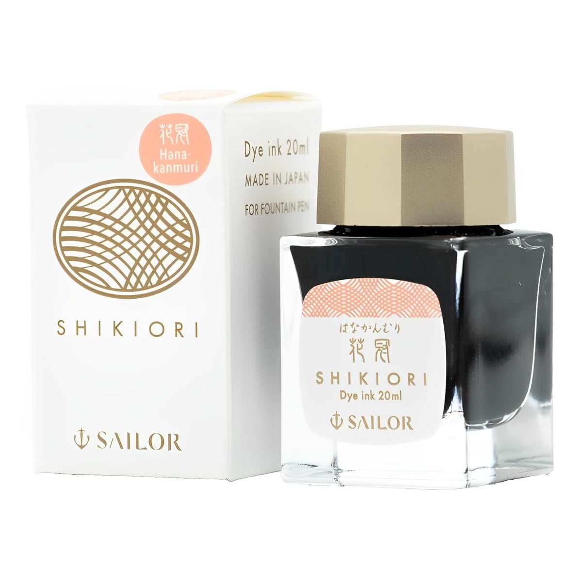 Sailor Shikiori (Four Seasons) Fountain Pen Bottled Ink, Kusa-asobi (Playing in The Grass) Series, Hana-kanmuri (Flower Crown) Spring, 20ml, 13-1008-233