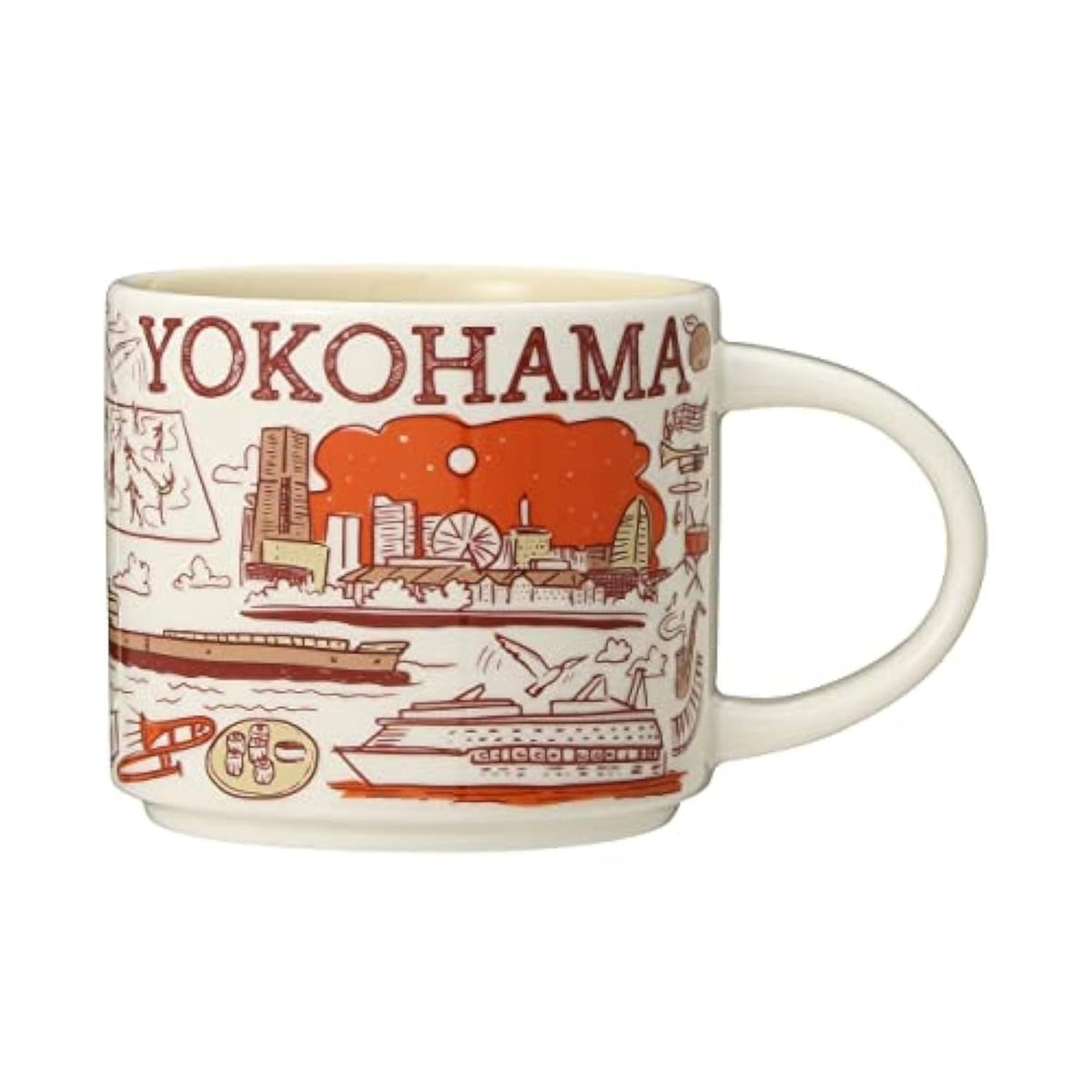 Starbucks JAPAN YOKOHAMA Been There Series Coffee Mug, 14.0 fl oz (414 ml)