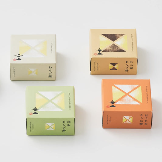 Warabi Mochi Gift Set (Matcha, Hojicha, Brown Sugar, Plain)