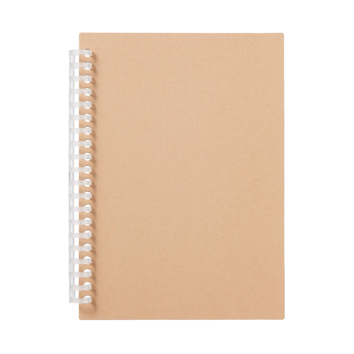 MUJI Spiral Notebook Cover A5 Size 20 Ring Refill Notebook Cover Only Loose (Beige)