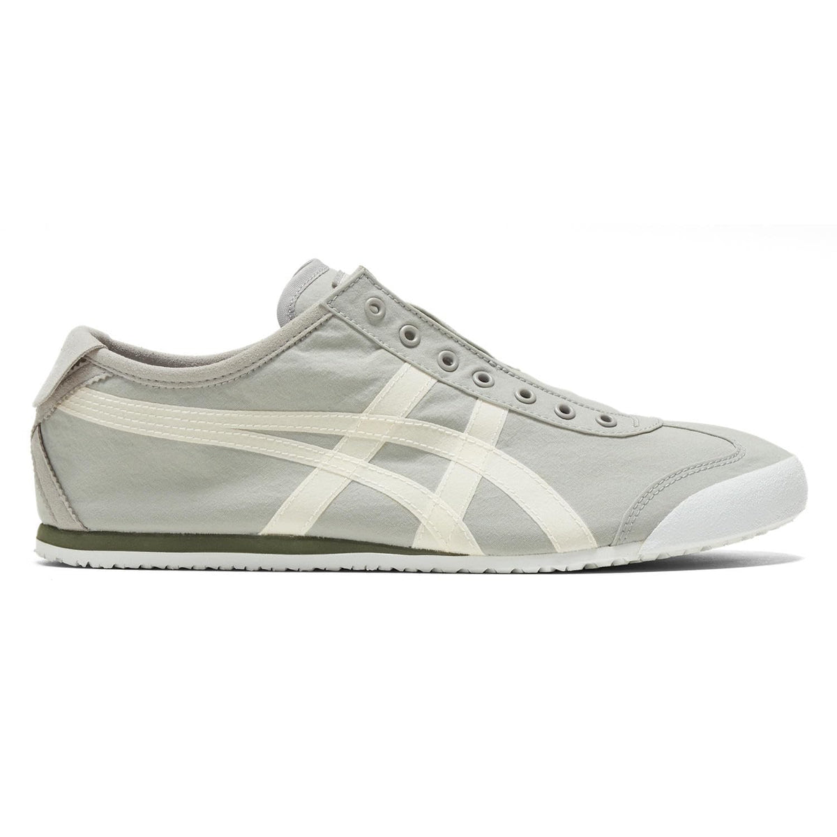 Onitsuka Tiger Mexico 66 Slip-ON 1183B603 Unisex Size (Oyster Grey/White, US Footwear Size System, Adult, Men, Numeric, Medium, 5)