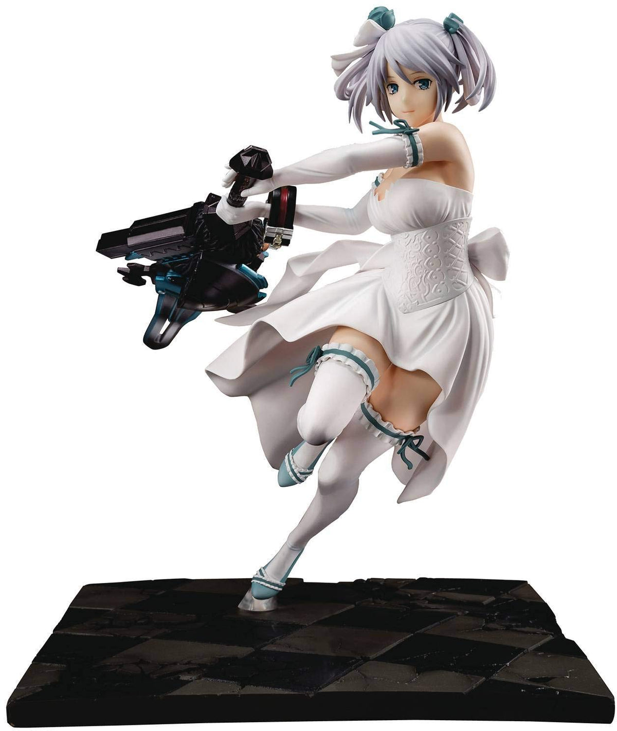SOL International God Eater 2: Ciel Alenson (Pure White Anniversary Dress) 1: 7 Scale PVC Figure, Multicolor