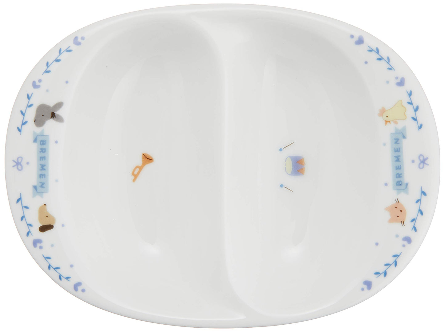 Bremen weaning dish (Blue) 14cm strengthening heat porcelain