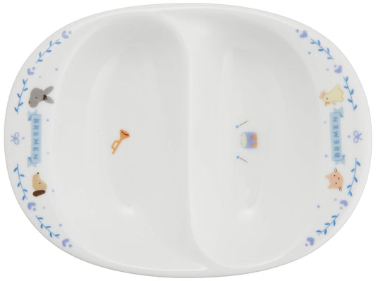 Bremen weaning dish (Blue) 14cm strengthening heat porcelain