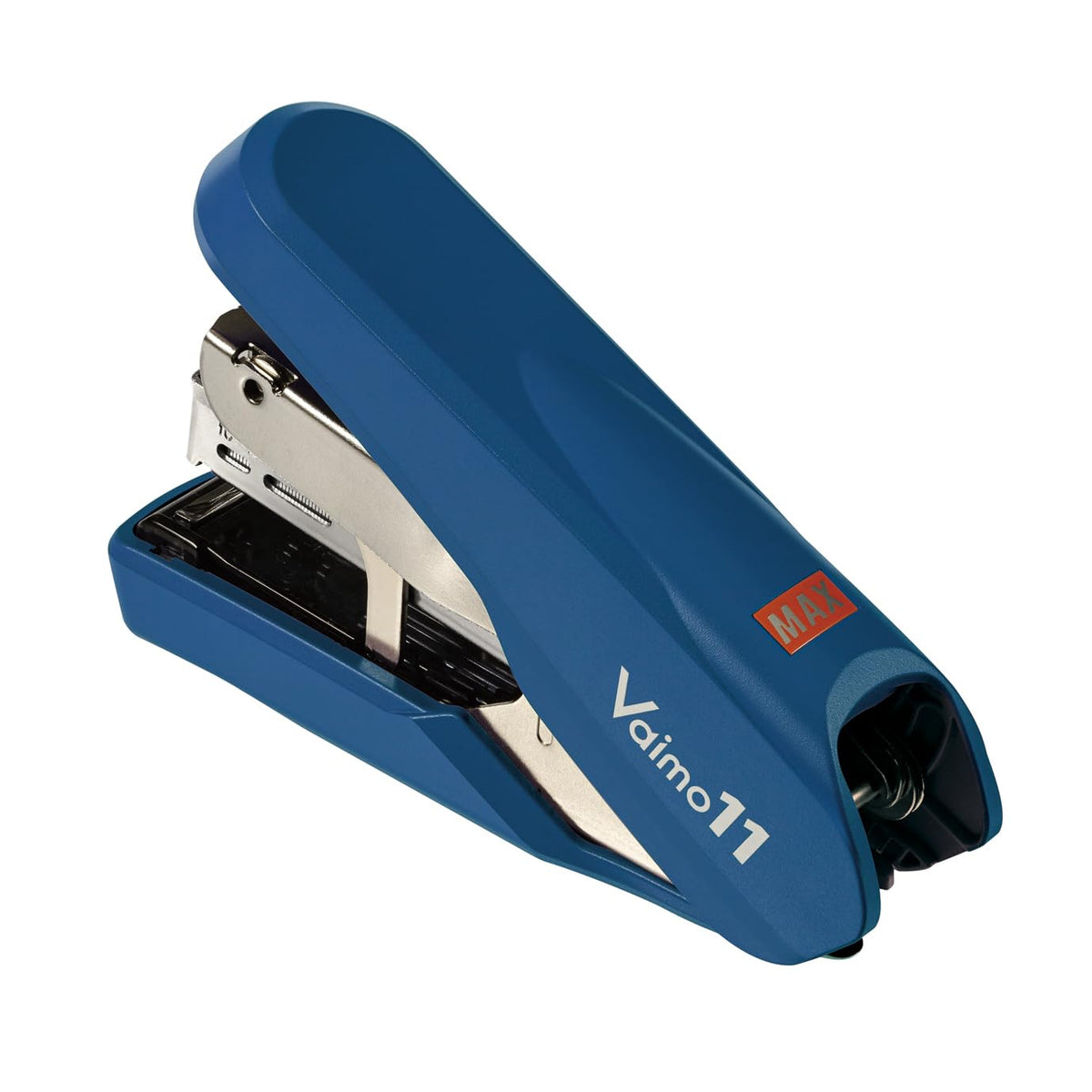 Max HD-11FNL/B Bimo 11 Flat Stapler, 40 Sheets Binding, 100 Pieces, Blue HD91365