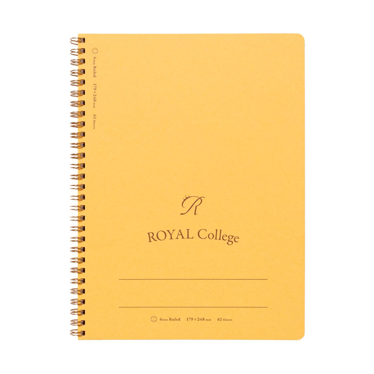 キョクトウ・アソシエイツ Kyokto PT102 Notebook, Royal College, Durable Cover, Premium Notebook, B5, Horizontal Ruled, 62 Sheets