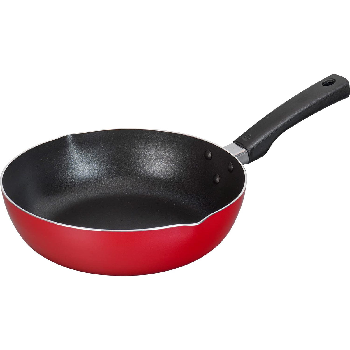 Wahei Freiz RB-2519 Deep Frying Pan, 9.4 inches (24 cm), Induction Compatible, Gas, PFOA Free, Fluorine Resin Processing, Makeup Diamond
