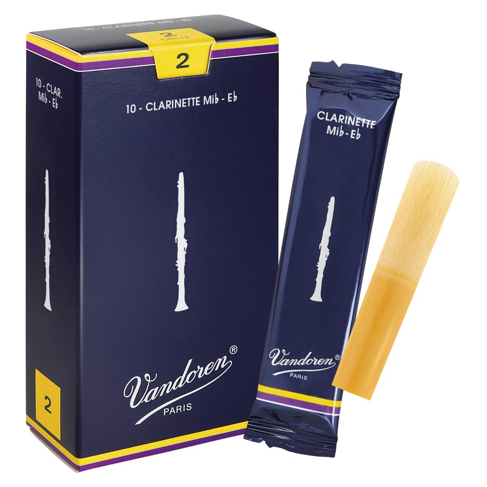 Vandoren CR112 Eb Clarinet Traditional Reeds Strength 2; Box of 10