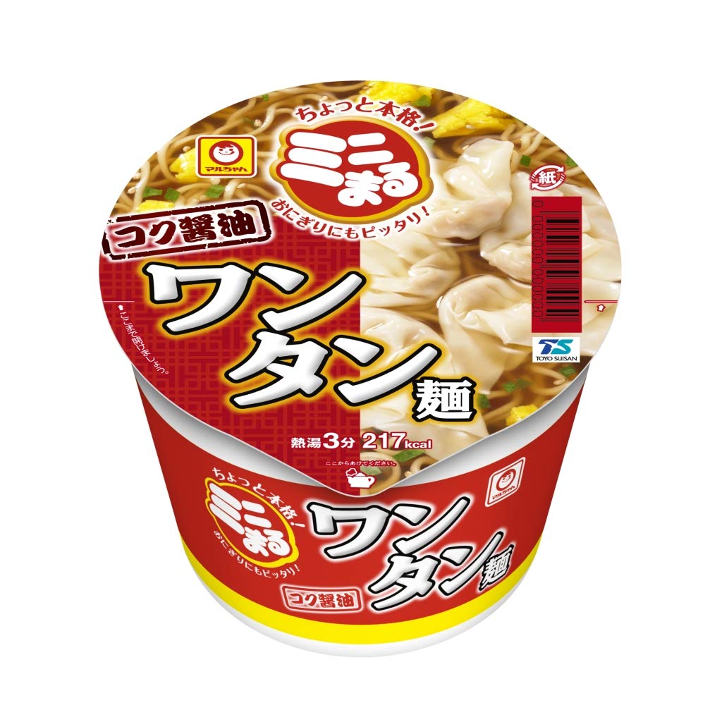 Maru-chan minimal flavor soy sauce wonton noodles 46g ~ 12 pieces (mini size)