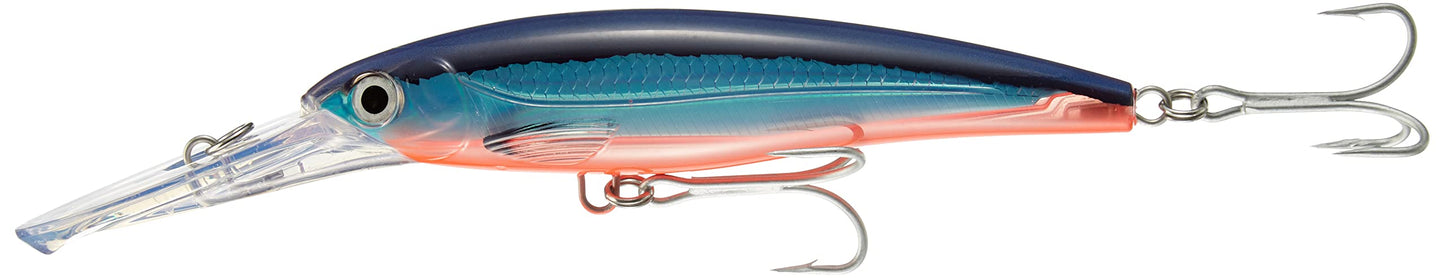 Rapala XR40MAG-BFU Minnow X-Wrap Magnum, 7.1 inches (18 cm), 3.4 oz (97 g), Blue Fusilia UV BFU Lure