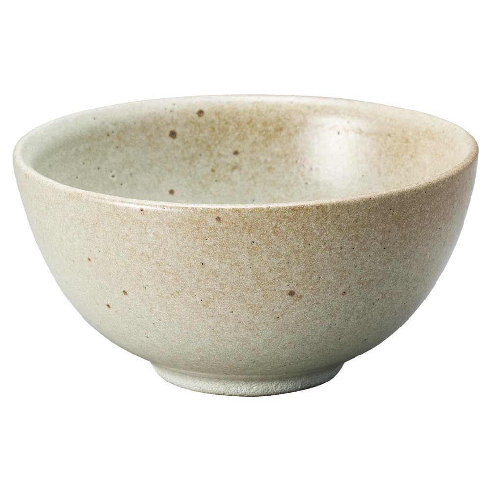 丸伊製陶 Marui Pottery MR-3-4529 Shigaraki Ware Hechimon Rice Bowl, Diameter Approximately 4.7 inches (12 cm), Tin Glaze