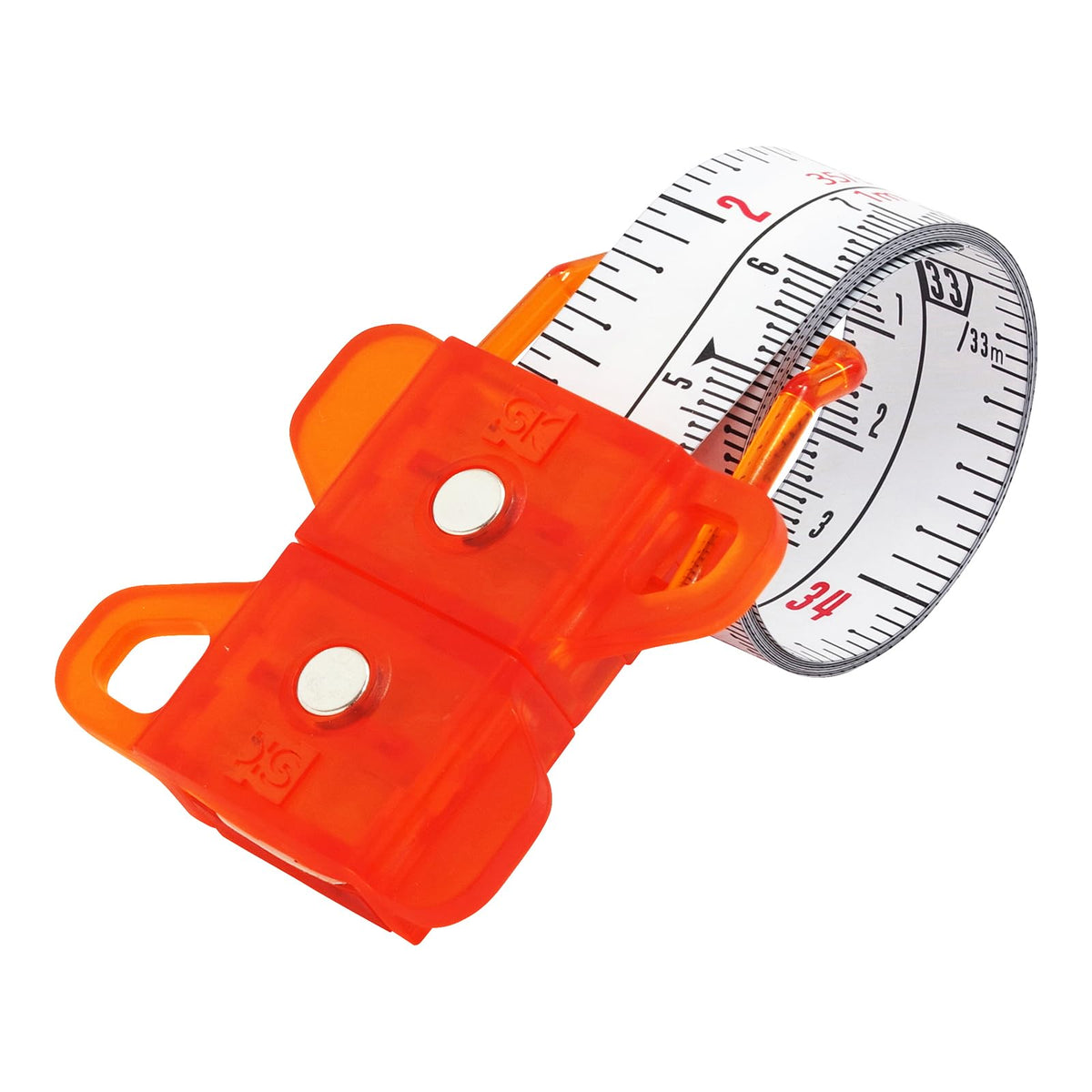 SK SMT-1920SOR Spiral Measure 0.7 x 8.3 ft (19 mm x 2.1 m) Scale Equivalent Scale Orange