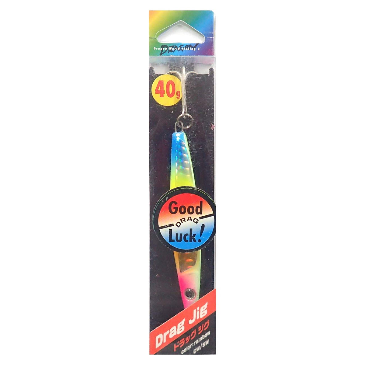 MARUSHINGYOGU Metal Jig, Drag Jig, 1.4 oz (40 g), Rainbow