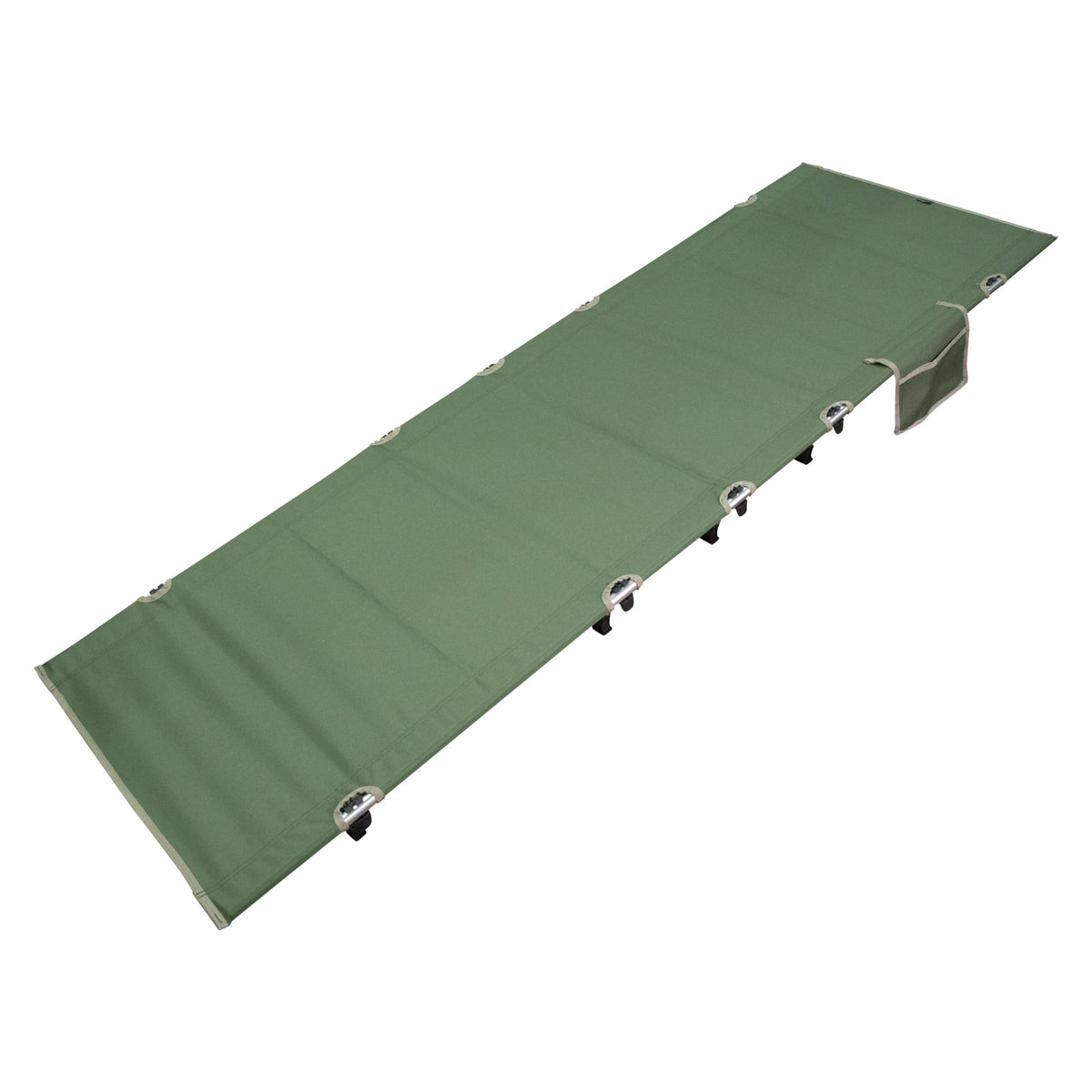 Pine Field Foldable Camping Cot with Dedicated Storage Bag, Khaki