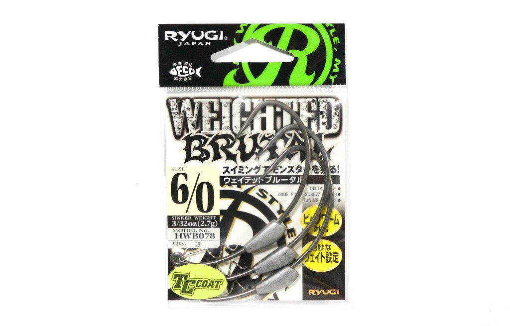 RYUGI HWB078 Weighted Brutal Hook 6/0