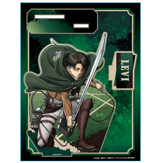 Azumaker Attack on Titan MOKU Sta E Levi, Approx. 5.5 x 4.1 inches (140 x 106 mm), Wooden