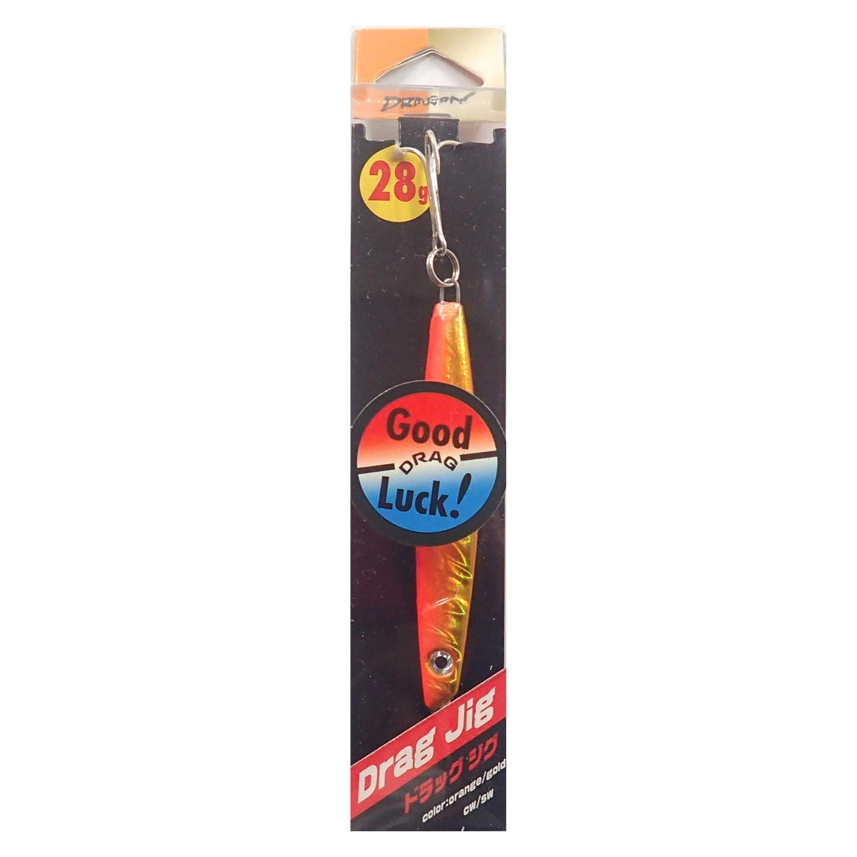 MARUSHINGYOGU Drag Jig Metal Jig, 1.0 oz (28 g), Orange Gold