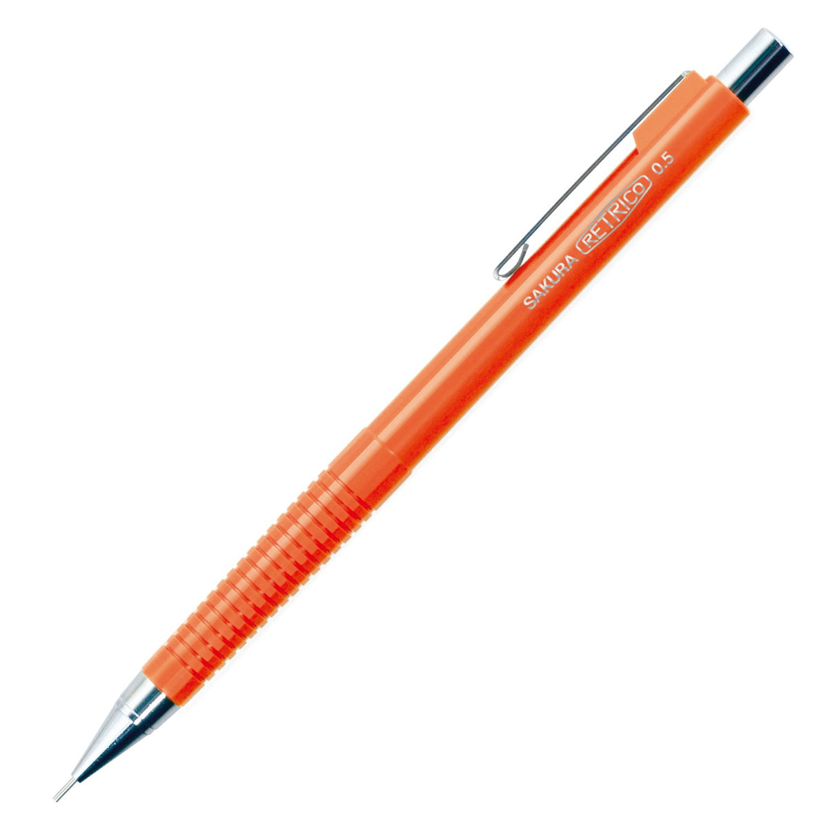 Sakura Crepas Mechanical Pencil, Retorico, 0.5mm, Orange, 10 pcs NS205R#5 (10)