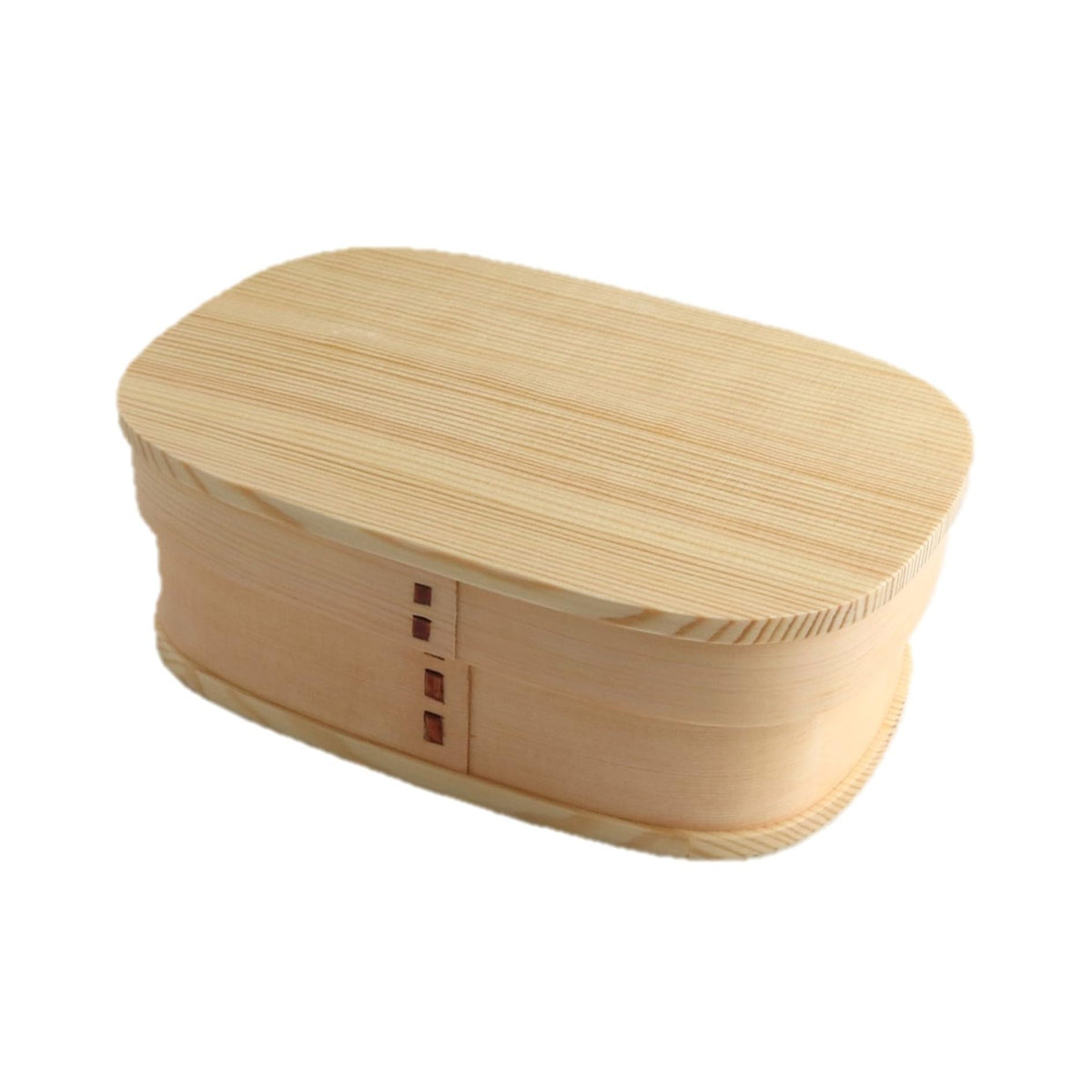 Sakashi FH4-4X Single Tier Bento Box, Bended, Lid Cover, Square Shape, 23.7 fl oz (700 ml), Width 7.3 x Depth 4.9 x Height 2.7 inches (18.5 x 12.5 x 6.8 cm)