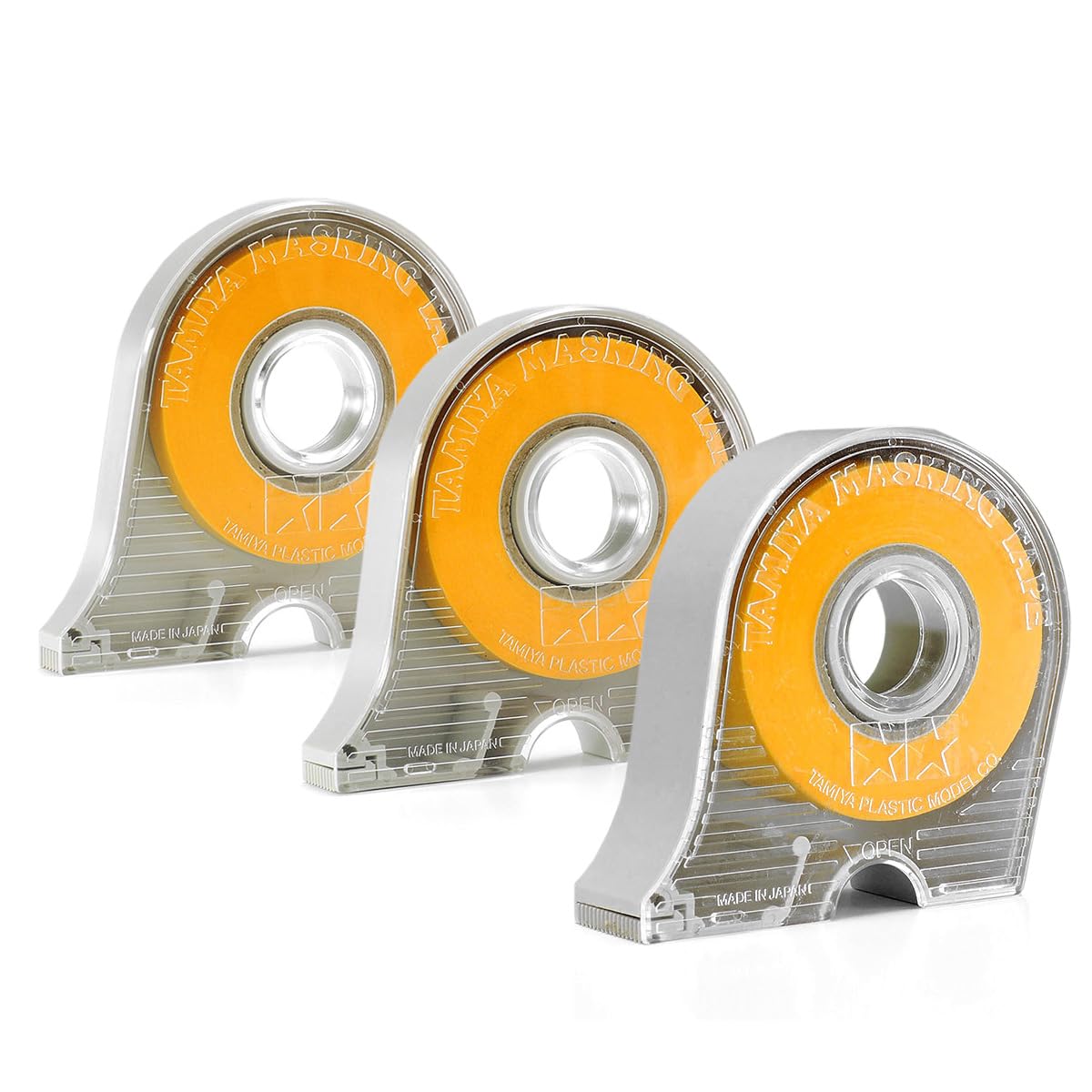 Tamiya Masking Tape with Dispensers, 6 mm & 10 mm & 18 mm, Set of 3, from Japan