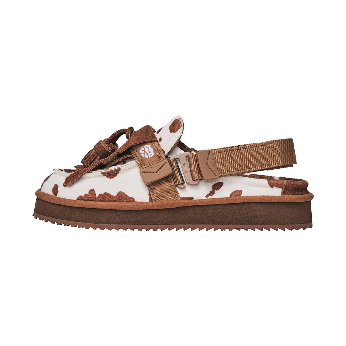 SHAKA(シャカ) Men's Moccasin Mule, Pony, 28.0 cm