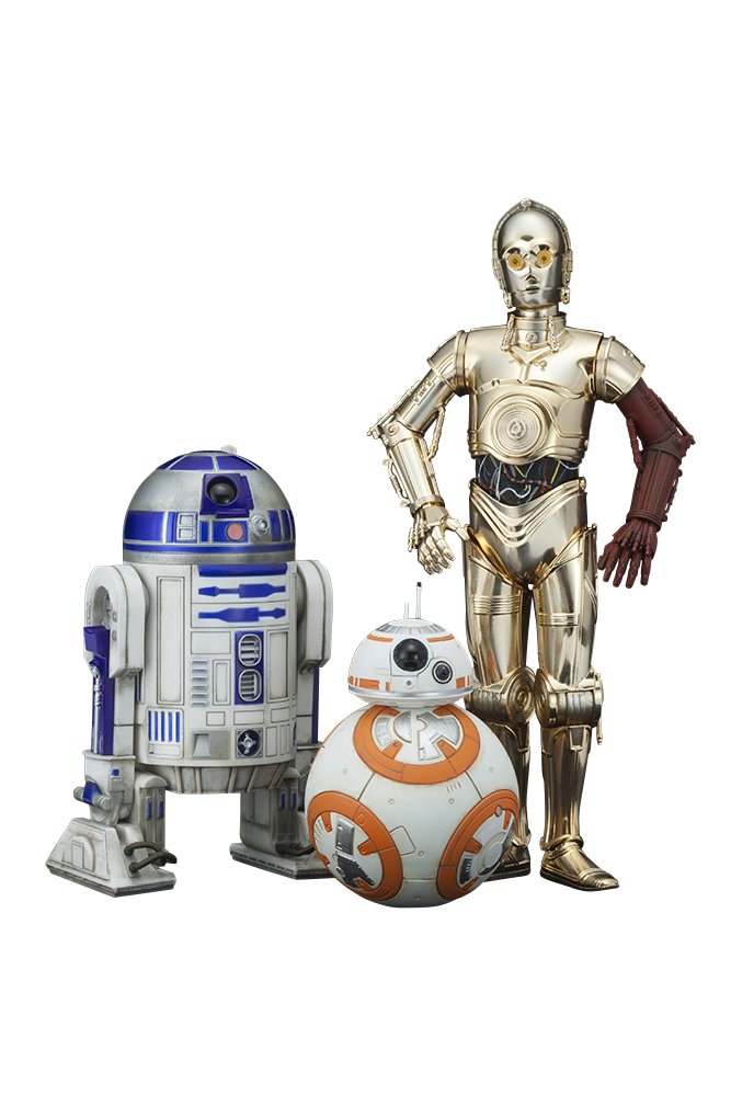 Kotobukiya ARTFX+ Star Wars The Force Awakens Movie C-3PO R2-D2 with BB-8 1/10 Figure