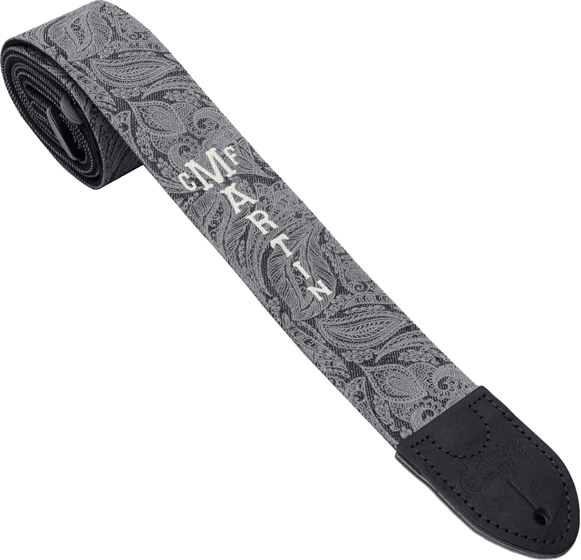 Martin 18A0109 DENIM STRAP SCROLL & LEAF PATTERN Guitar Strap