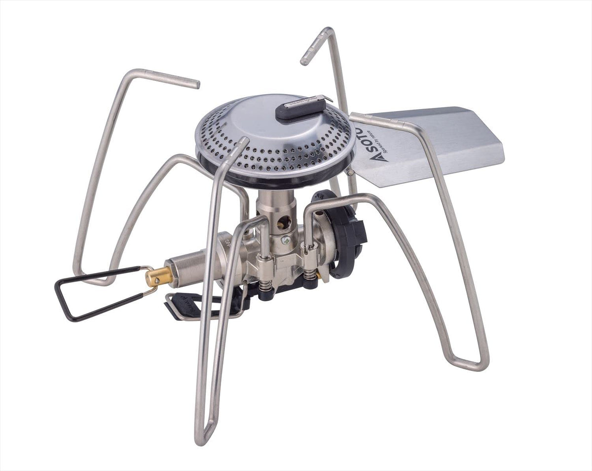 SOTO ST-340 ST-340 Single Burner with Micro Regulator (High Firepower, Wind Resistant), Integrated CB Can, Outdoor, Disaster Prevention, Camping, Group, Regulator Stove, Range
