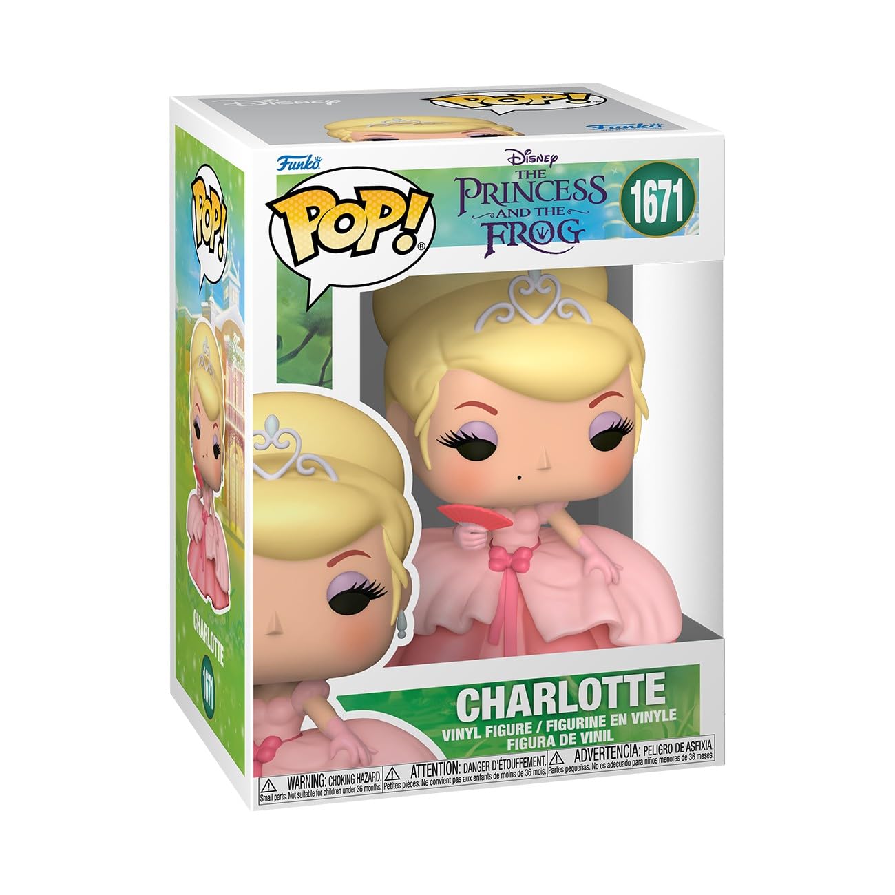 Funko Pop! Disney: The Princess and the Frog - Charlotte - 1/6 Odds for Rare Chase Variant - Collectable Vinyl Figure - Gift Idea - Official Merchandise - Toys for Kids & Adults - Princesses Fans