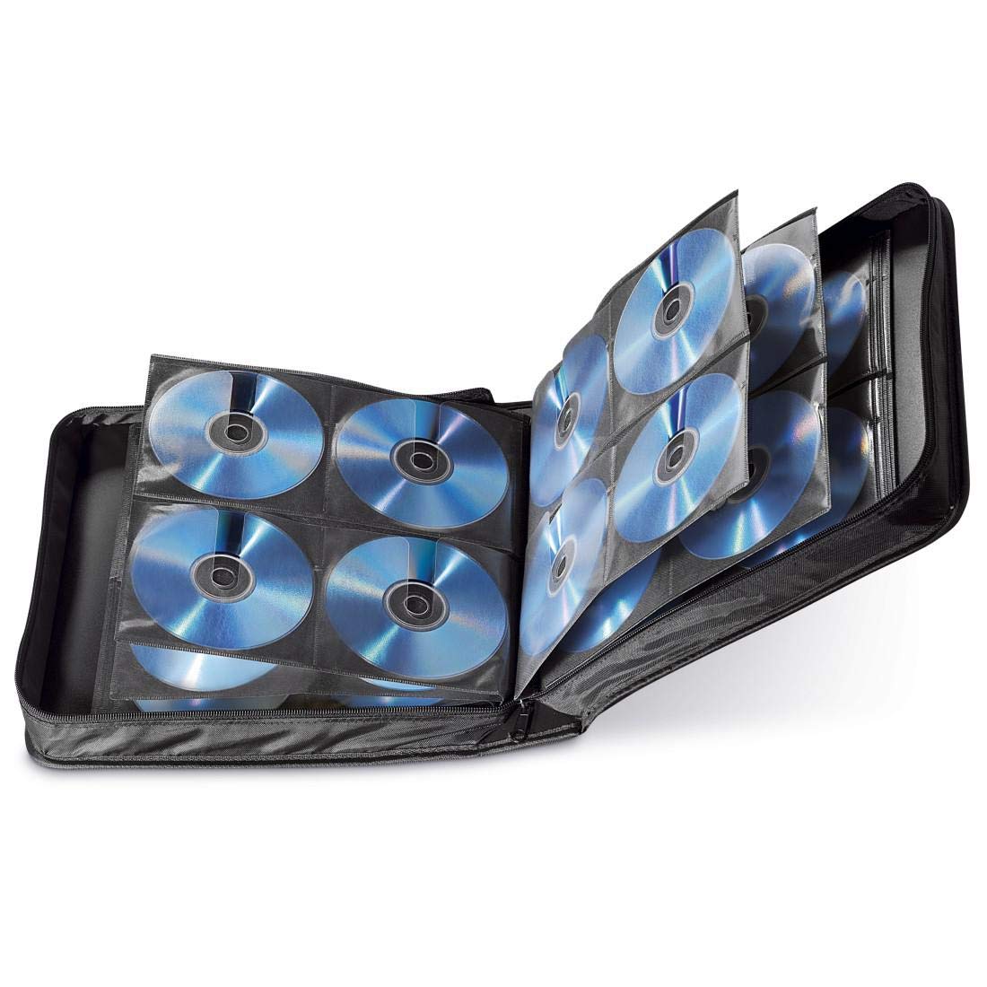 Hama CD Wallet for Storing 208 CDs/DVDs/Blu-Rays - Black