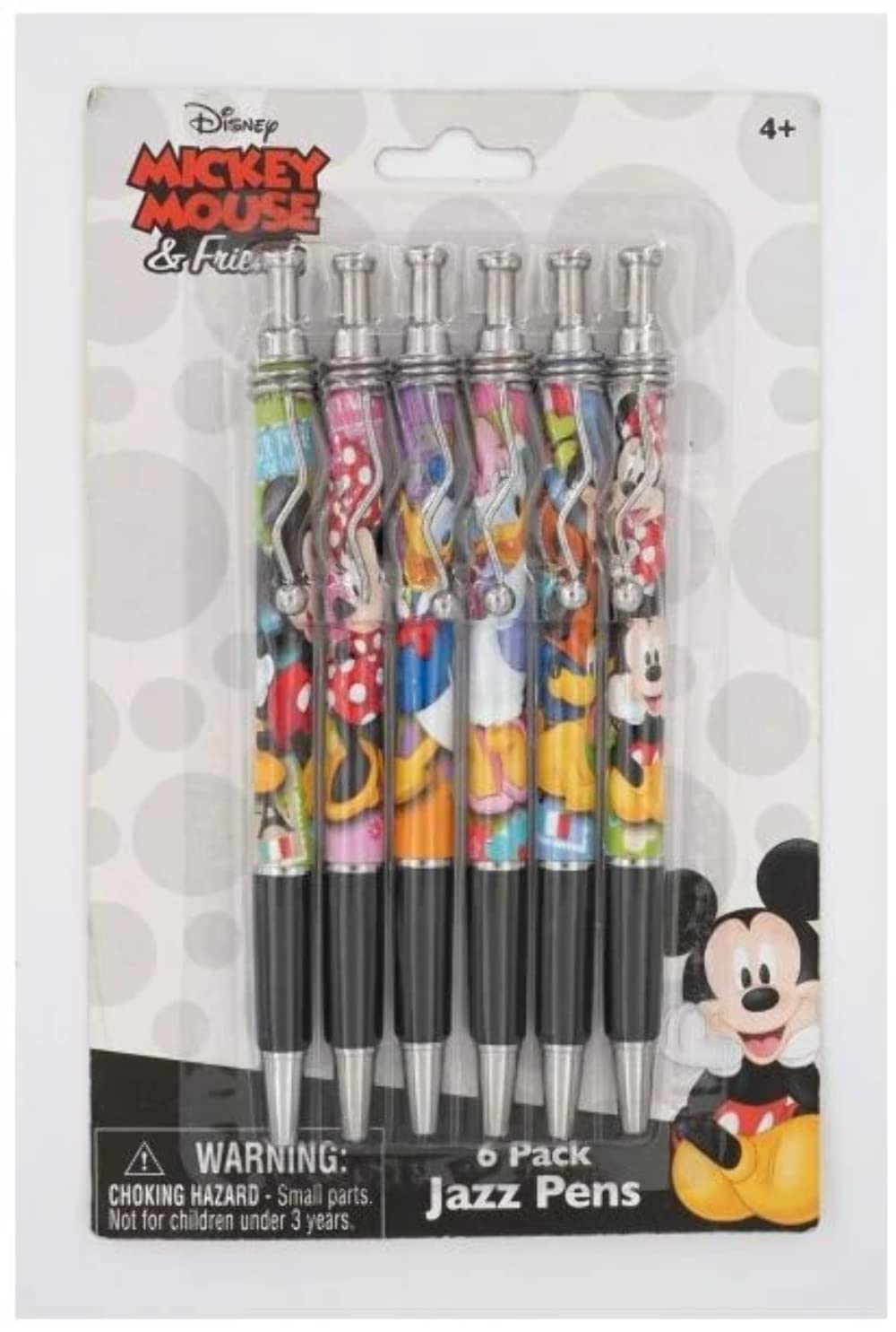 Disney Mickey & Friends Jazz Pens - Set of 6
