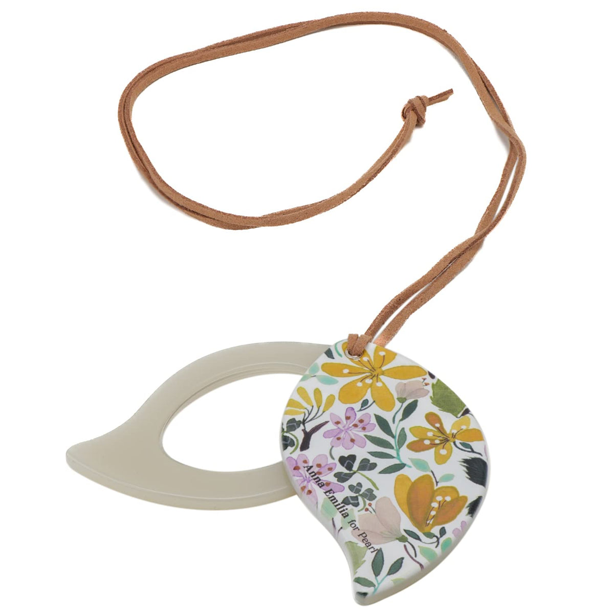 Pearl 072071 Anna Emilia Pendant Loupe, 1.75x, Floral Pattern, Beige