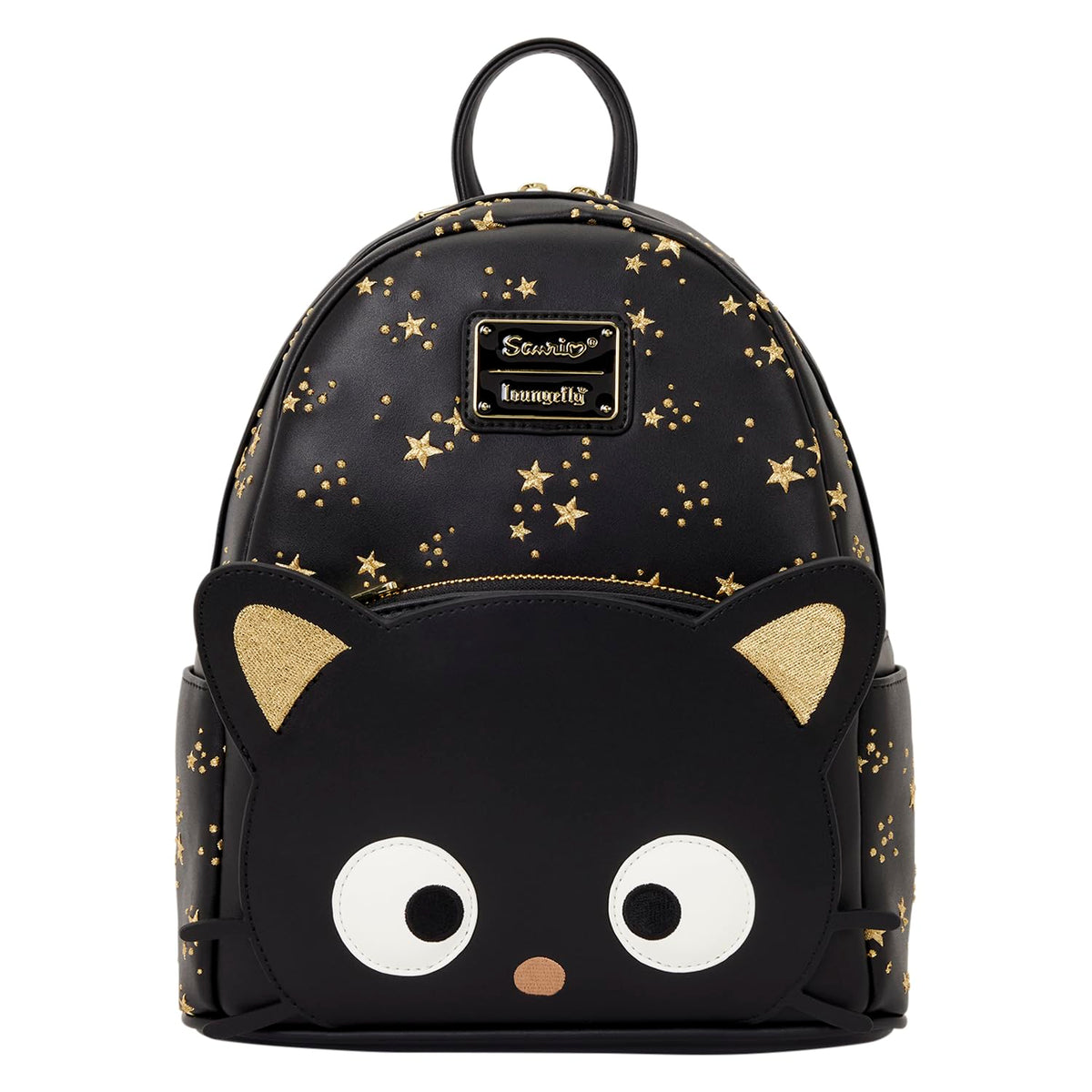 Loungefly Sanrio: Chococat - Quilted Gold Embroidery Stars - Mini Backpack - Great for Kids & Adults - Collectible Bags