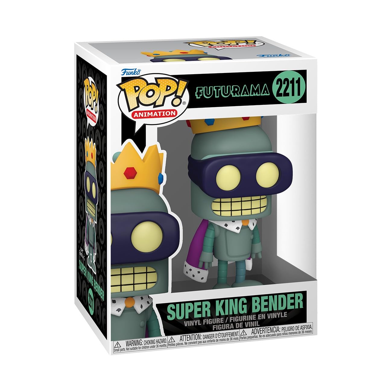 Funko Pop! Animation: Futurama - Super King Bender - Collectable Vinyl Figure - Gift Idea - Official Merchandise - Toys for Kids & Adults - TV Fans - Model Figure for Collectors and Display
