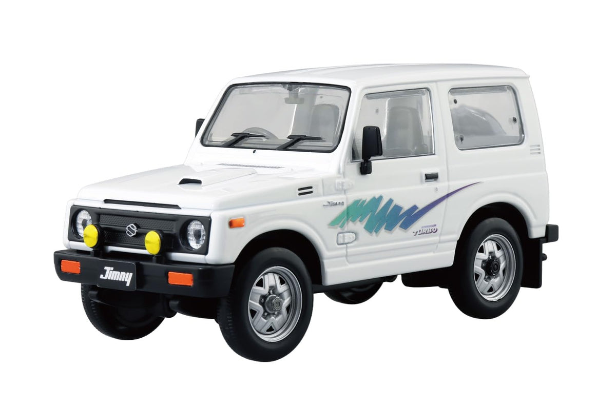 Aoshima Bunka Kyozai (AOSHIMA) 1/32 Raku Plastic Snap Kit No. 18-SW Suzuki JA11 Jimney Superior White Color Coded Plastic Model (Automotive)