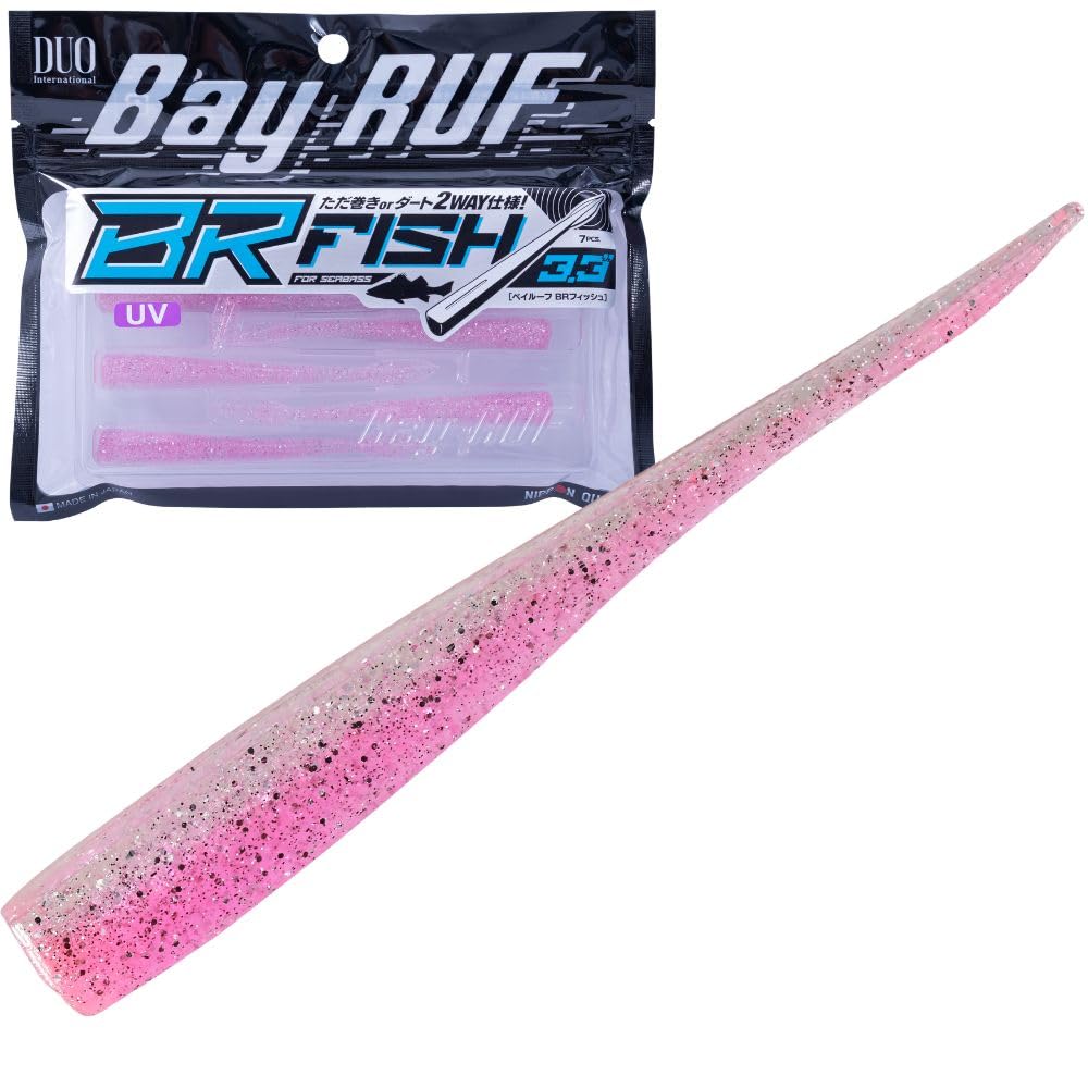 Duo Bail Roof BR Fish 3.3" #S042 UV Clear Pink