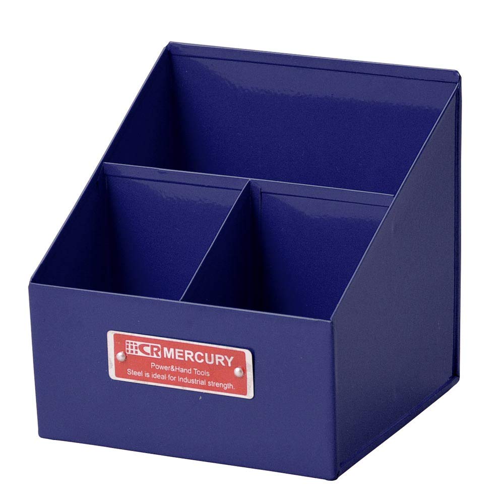 Keystone Mercury Remote Tool Box, 4.8 x 5.2 x 5.1 inches (12.3 x 13.2 x 13 cm), MERETBNV Navy MERCURY REMOTE TOOL BOX Storage, Key Stone, Remote Control, TV Desk, Interior Case, Organization,