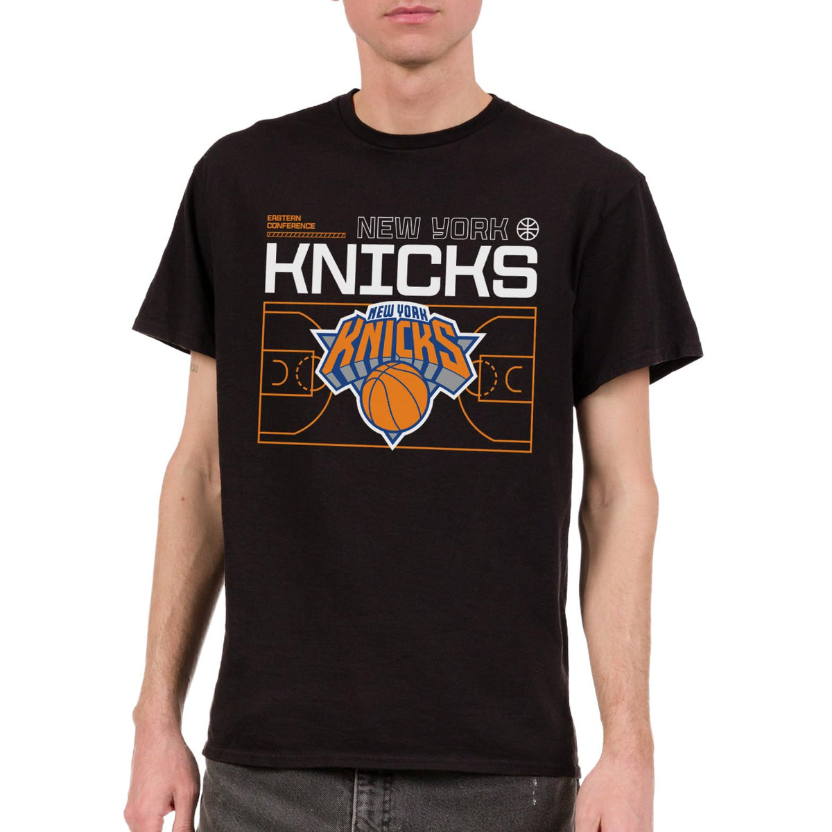 Junk Food NBA - New Orleans Pelicans Tech Court Adult SS T-Shirt Black