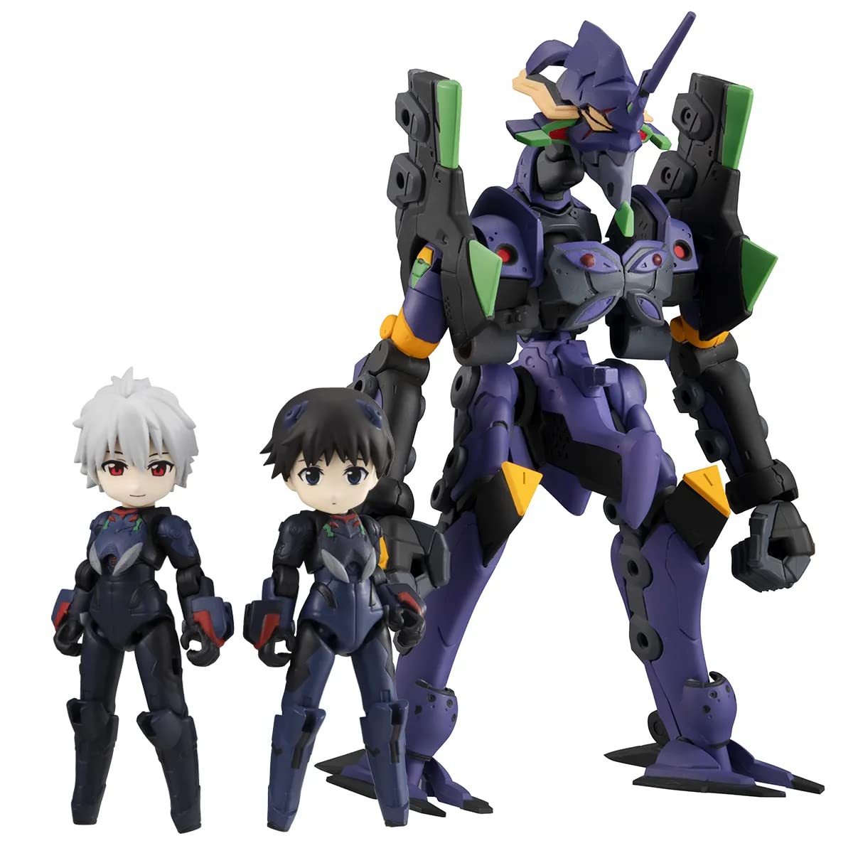 Megahouse - Evangelion - Shinji Ikari, Kaworu Nagisa & Evangelion 13 (Theatrical Edition), Desktop Army Figures
