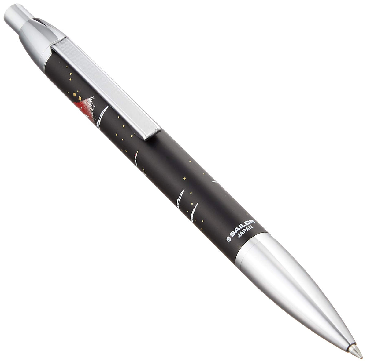 Sailor grace Makie fuji and a crane Black Ballpoint Pen 16-0368-220