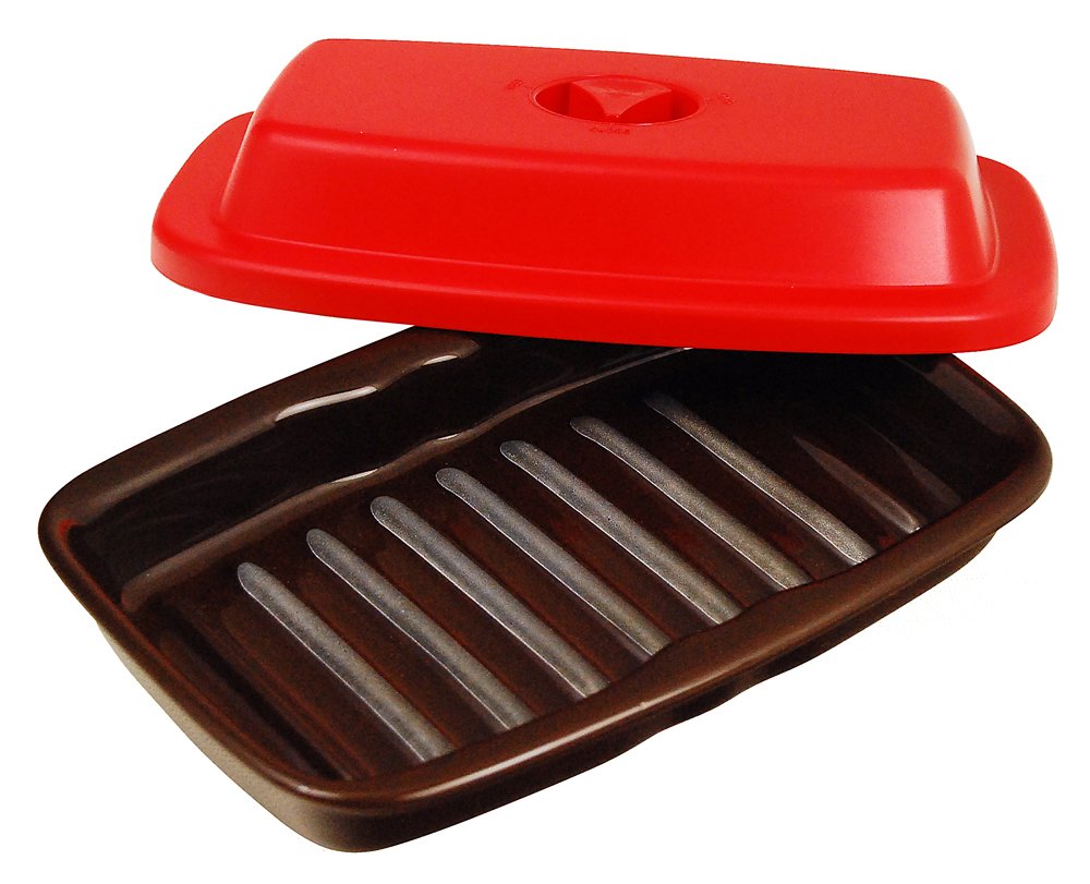 Microwave heat plate S Red and Brown MW-012 (japan import)