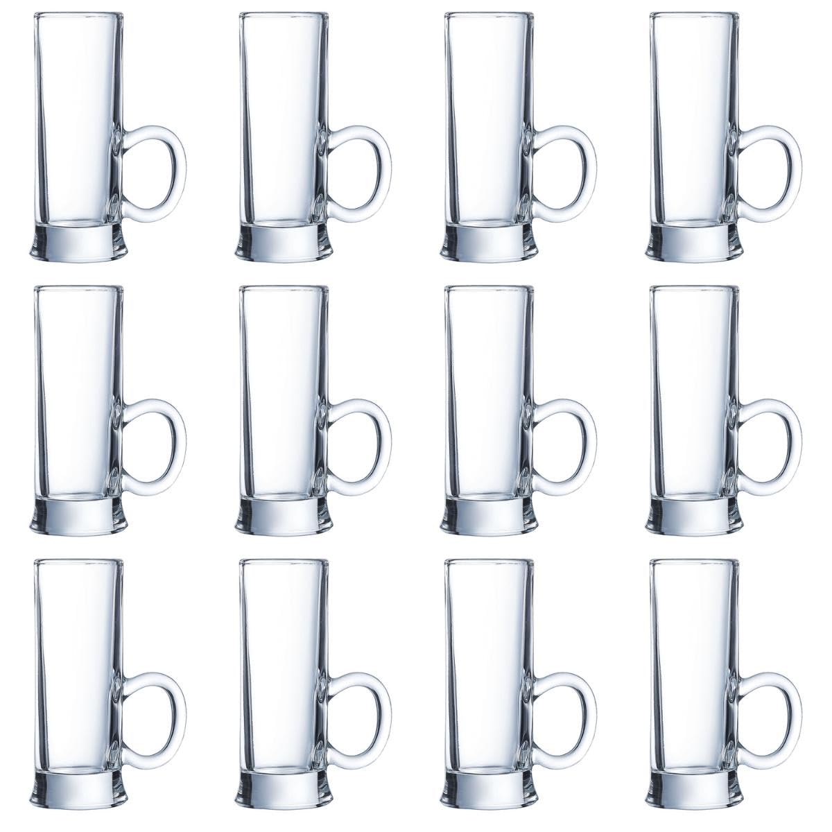 Arcoroc Islande Shot Glasses 55ml (Pack of 12) Without filling line, with handle.